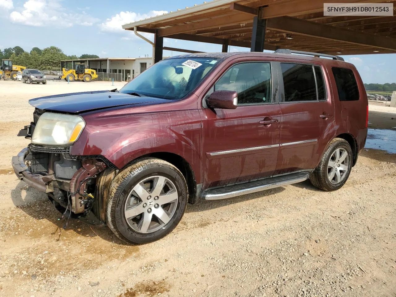 2013 Honda Pilot Touring VIN: 5FNYF3H91DB012543 Lot: 59852704