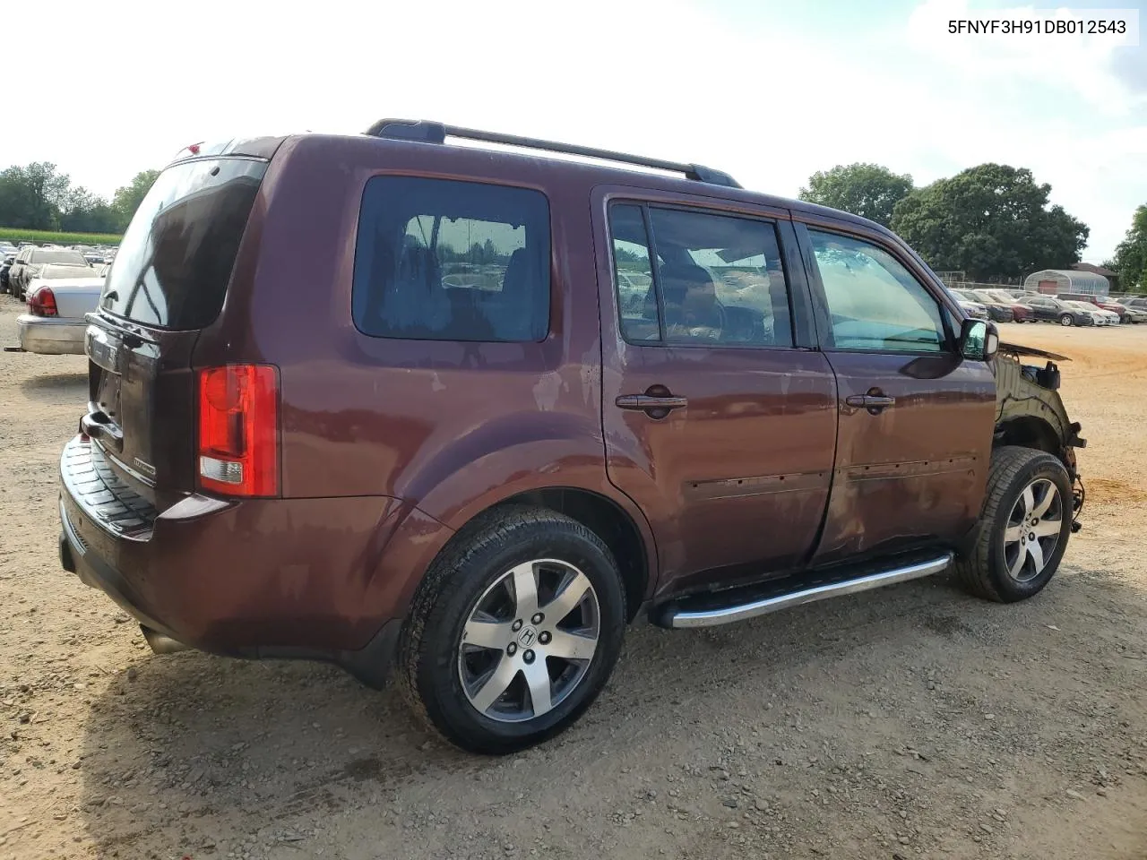 2013 Honda Pilot Touring VIN: 5FNYF3H91DB012543 Lot: 59852704