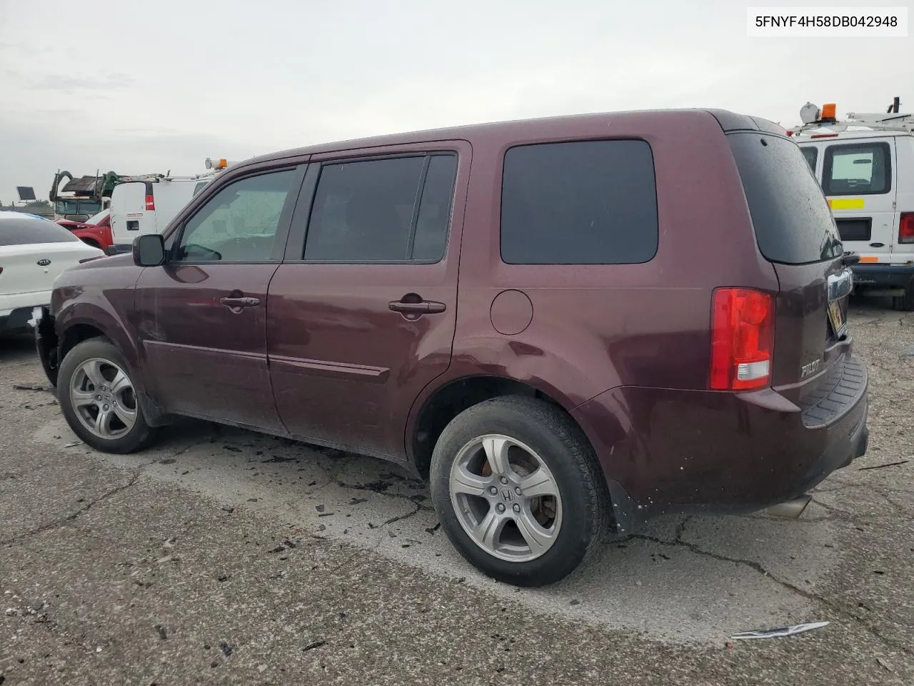 2013 Honda Pilot Exl VIN: 5FNYF4H58DB042948 Lot: 61642284