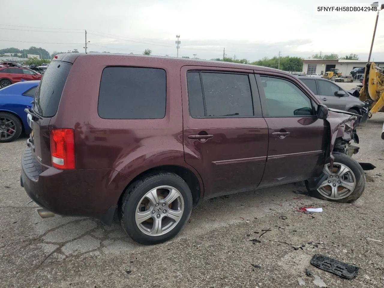 2013 Honda Pilot Exl VIN: 5FNYF4H58DB042948 Lot: 61642284