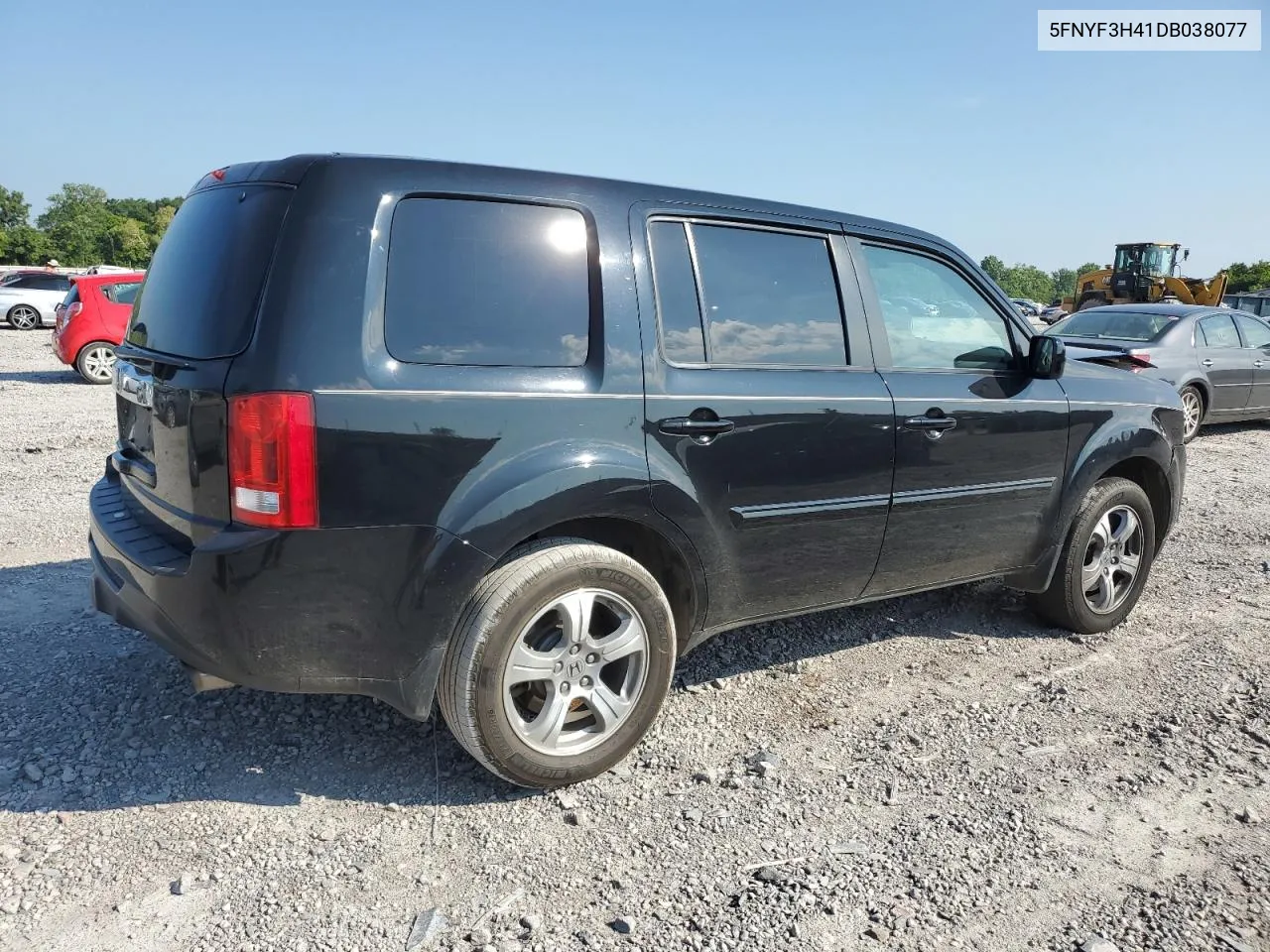 2013 Honda Pilot Ex VIN: 5FNYF3H41DB038077 Lot: 61711394