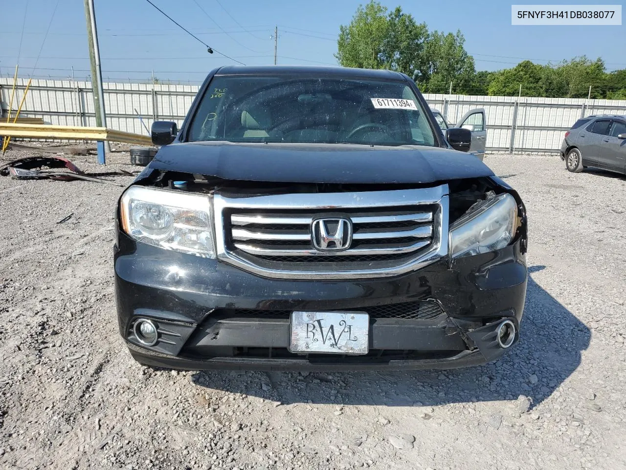 5FNYF3H41DB038077 2013 Honda Pilot Ex