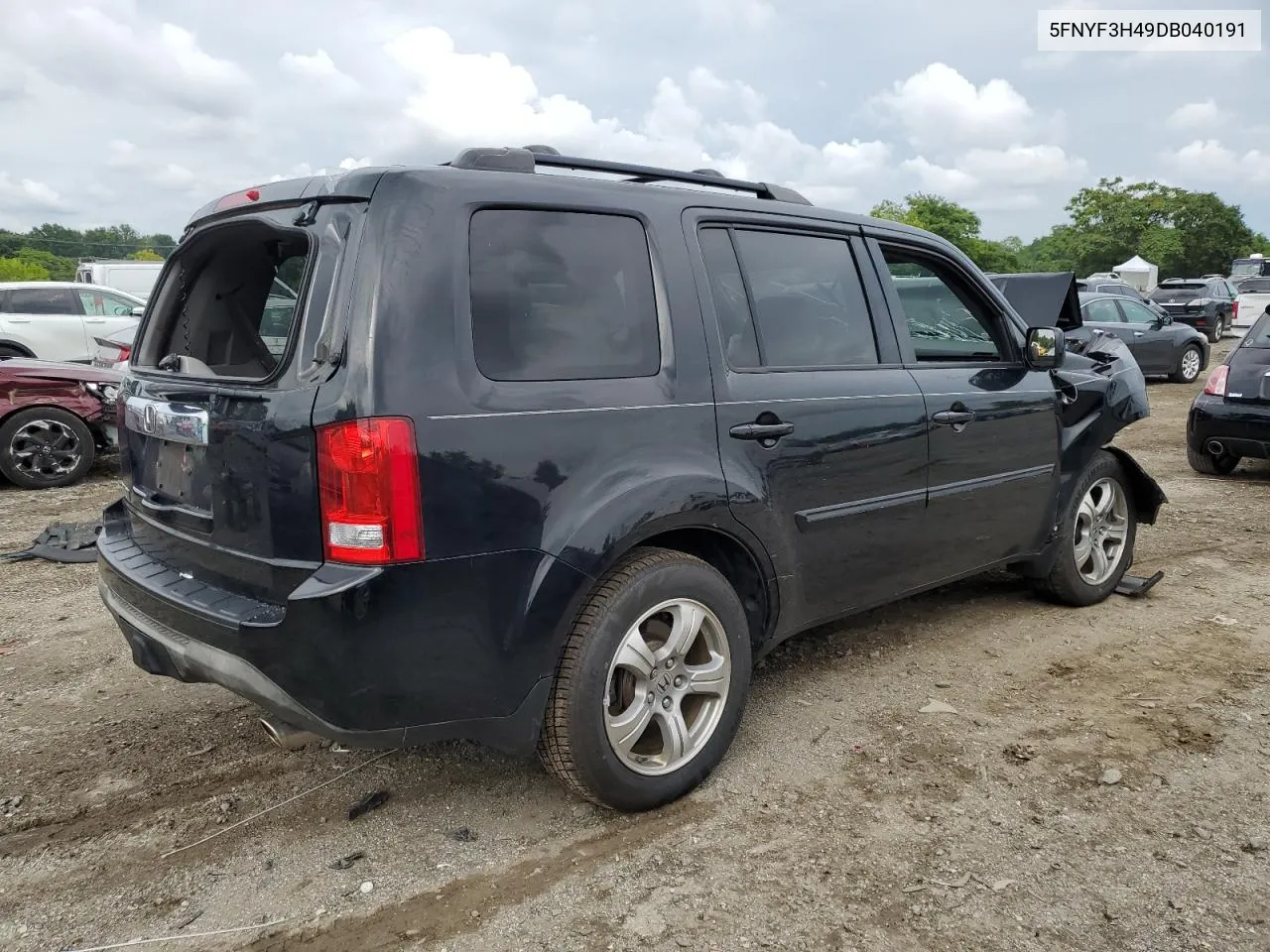 2013 Honda Pilot Ex VIN: 5FNYF3H49DB040191 Lot: 62473754