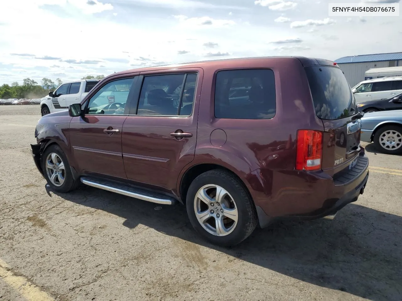 2013 Honda Pilot Exl VIN: 5FNYF4H54DB076675 Lot: 62523574