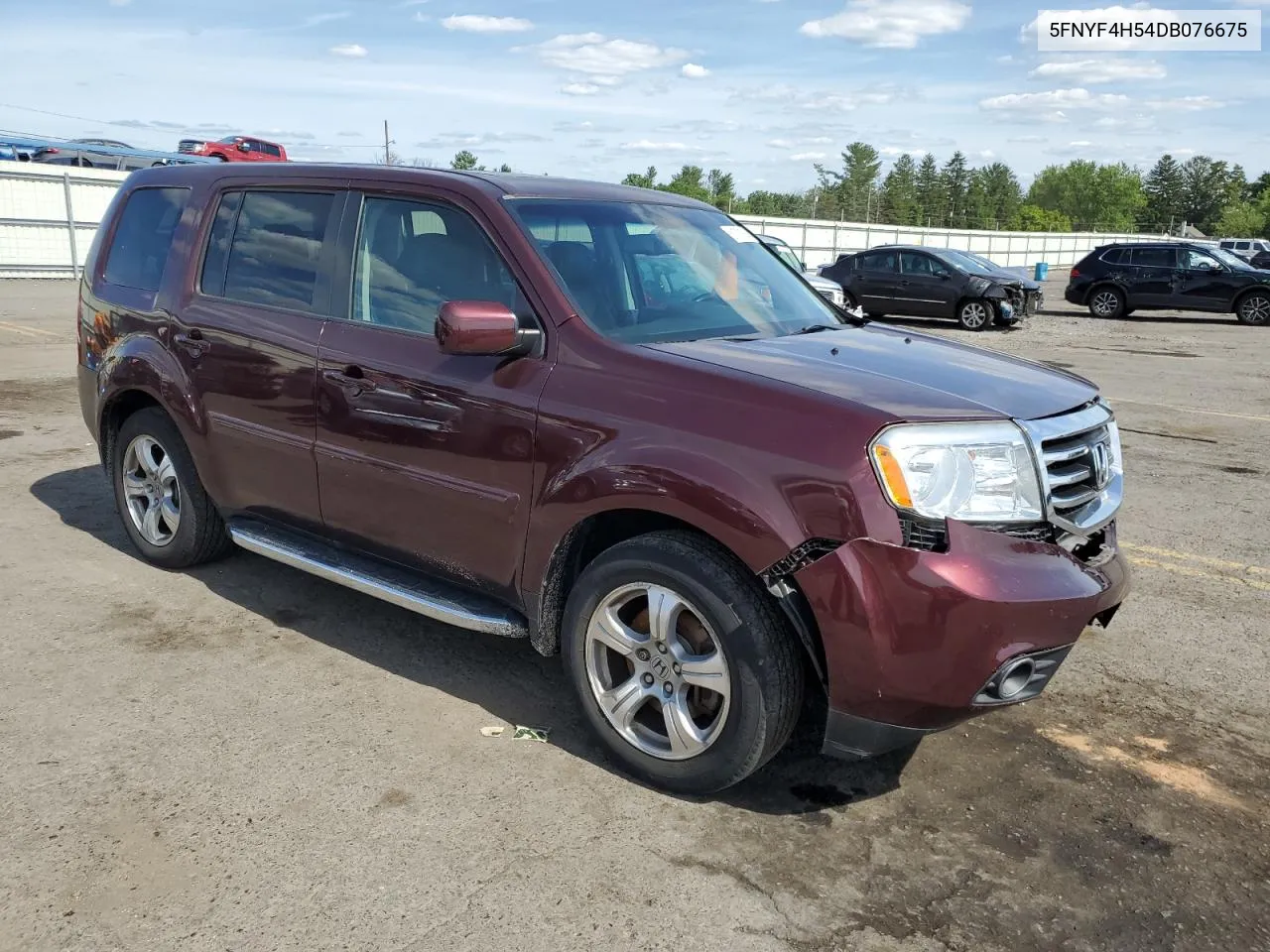 2013 Honda Pilot Exl VIN: 5FNYF4H54DB076675 Lot: 62523574