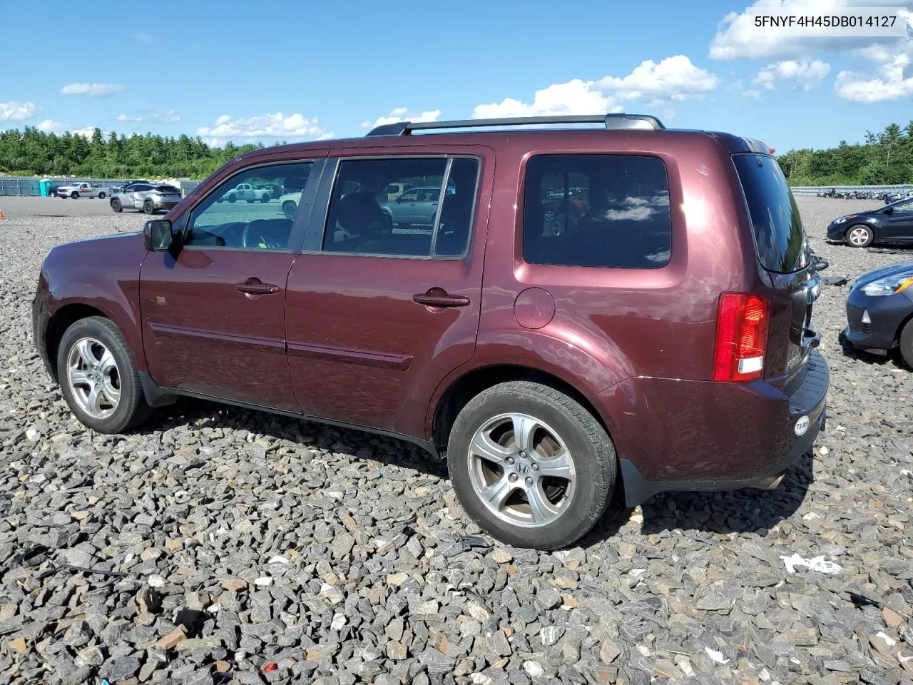 2013 Honda Pilot Ex VIN: 5FNYF4H45DB014127 Lot: 62530694