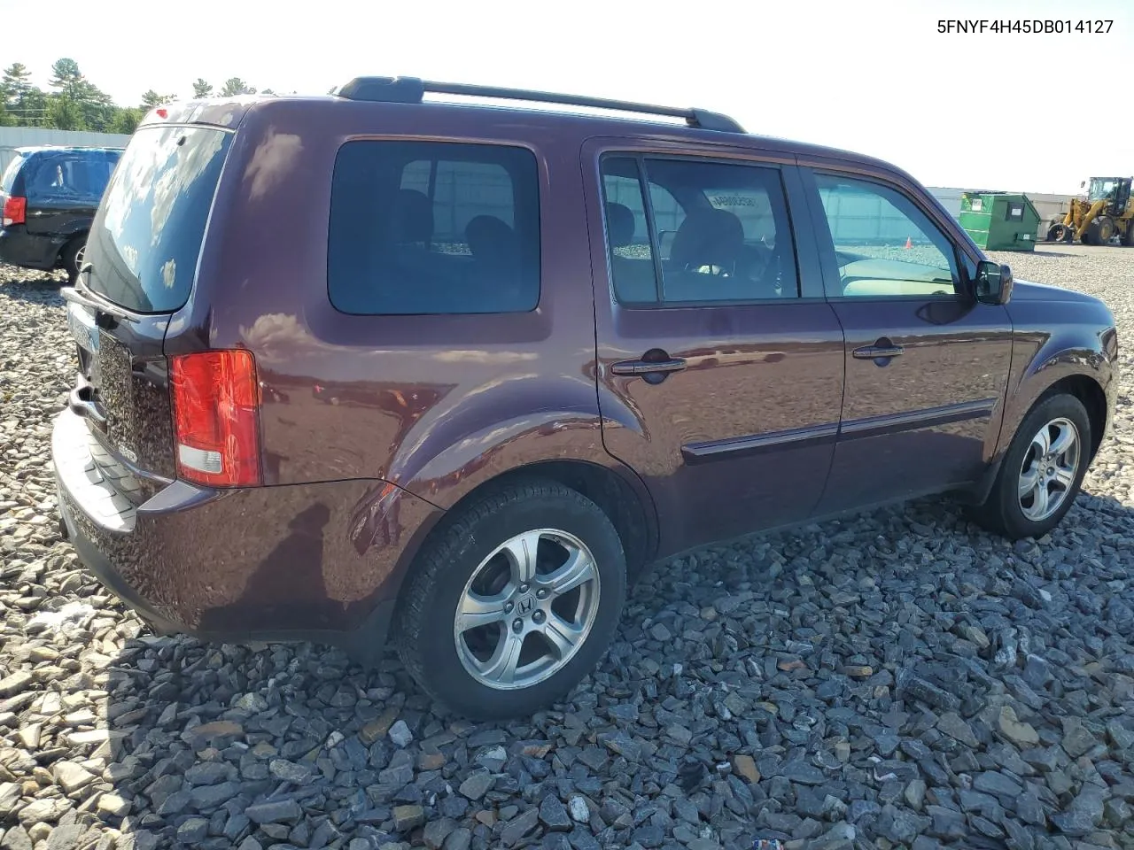 2013 Honda Pilot Ex VIN: 5FNYF4H45DB014127 Lot: 62530694