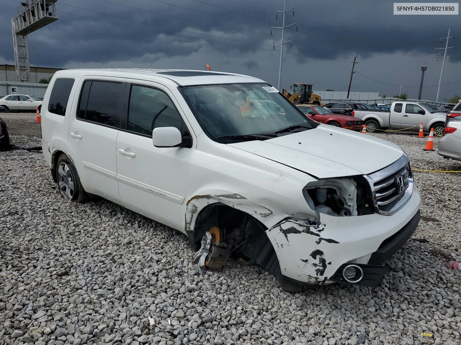 2013 Honda Pilot Exl VIN: 5FNYF4H57DB021850 Lot: 62940744