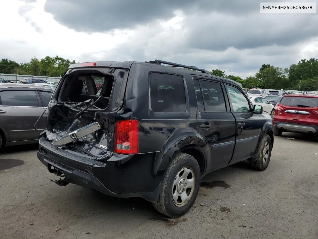 2013 Honda Pilot Lx VIN: 5FNYF4H26DB068678 Lot: 63830184