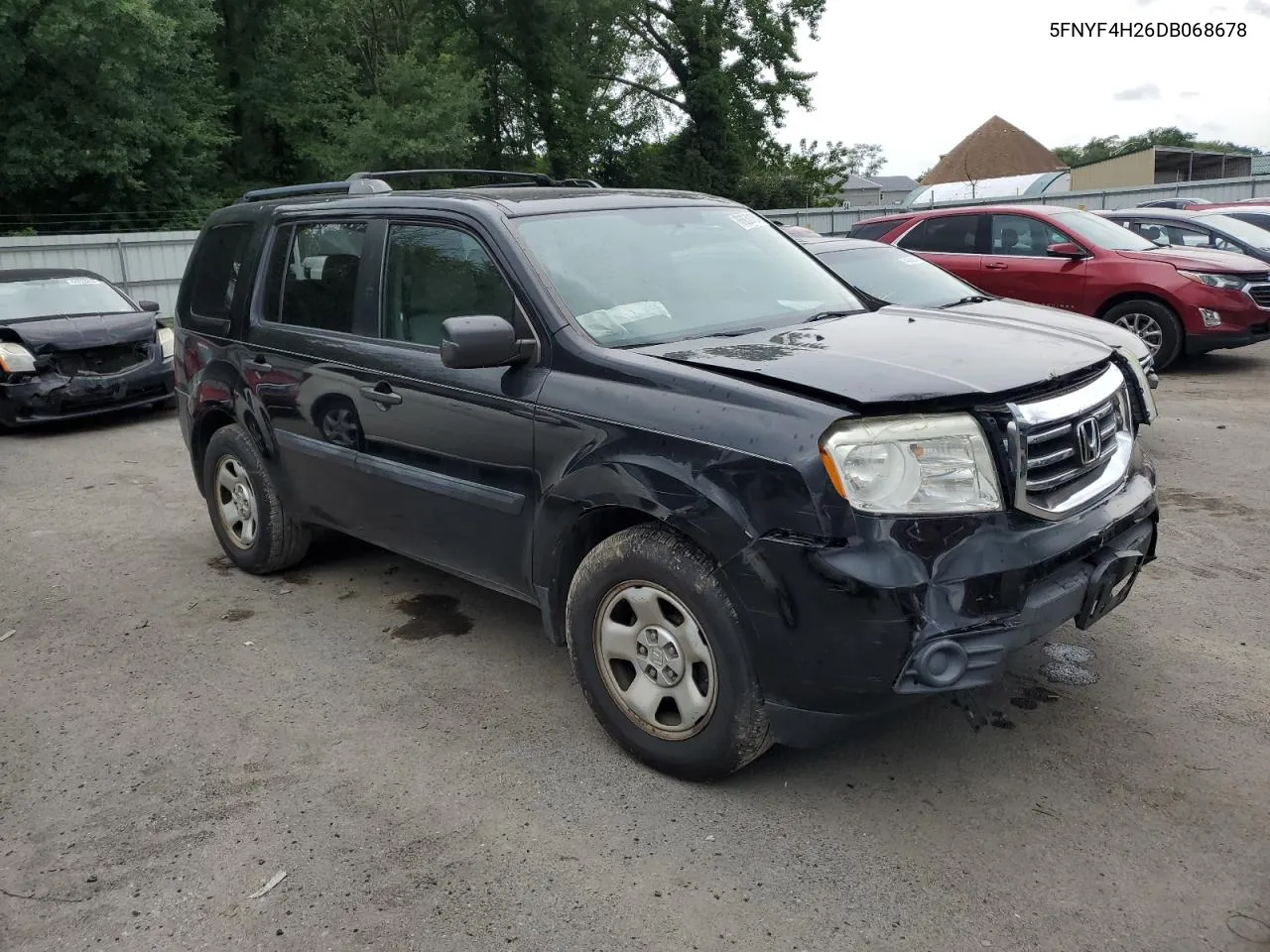 2013 Honda Pilot Lx VIN: 5FNYF4H26DB068678 Lot: 63830184