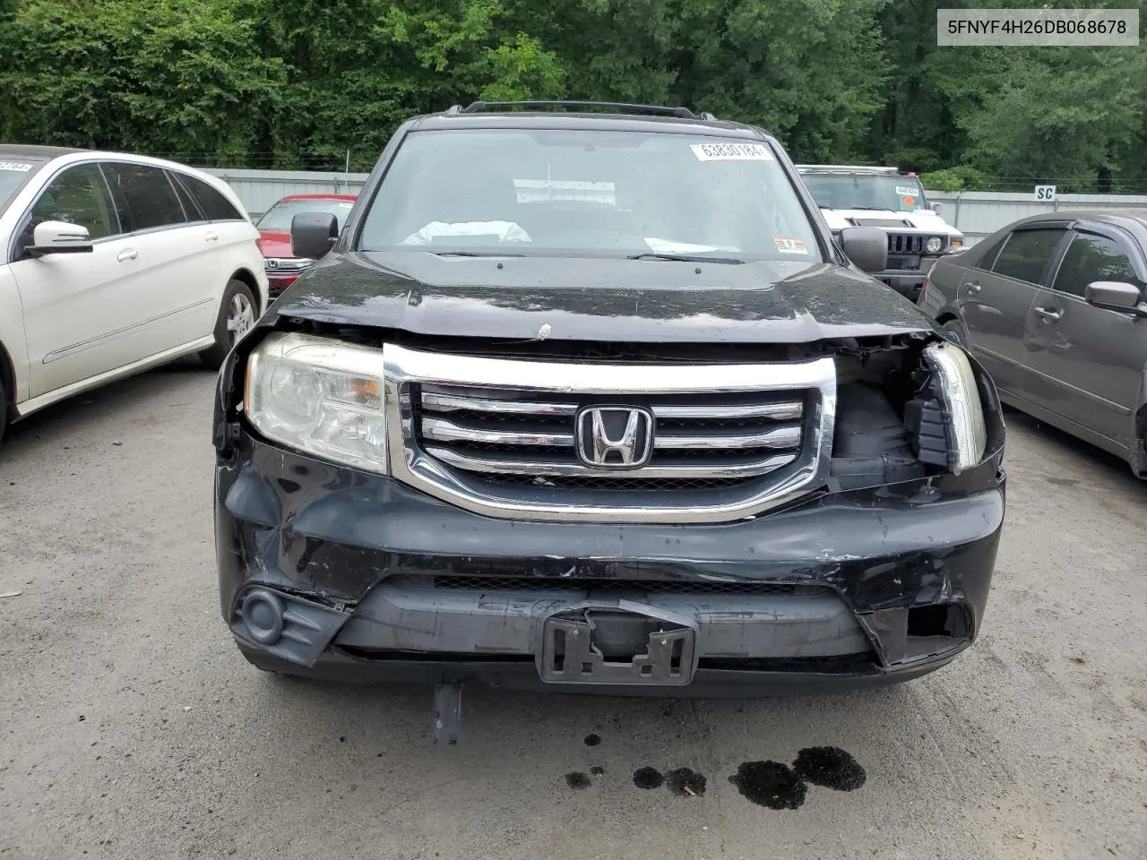 2013 Honda Pilot Lx VIN: 5FNYF4H26DB068678 Lot: 63830184