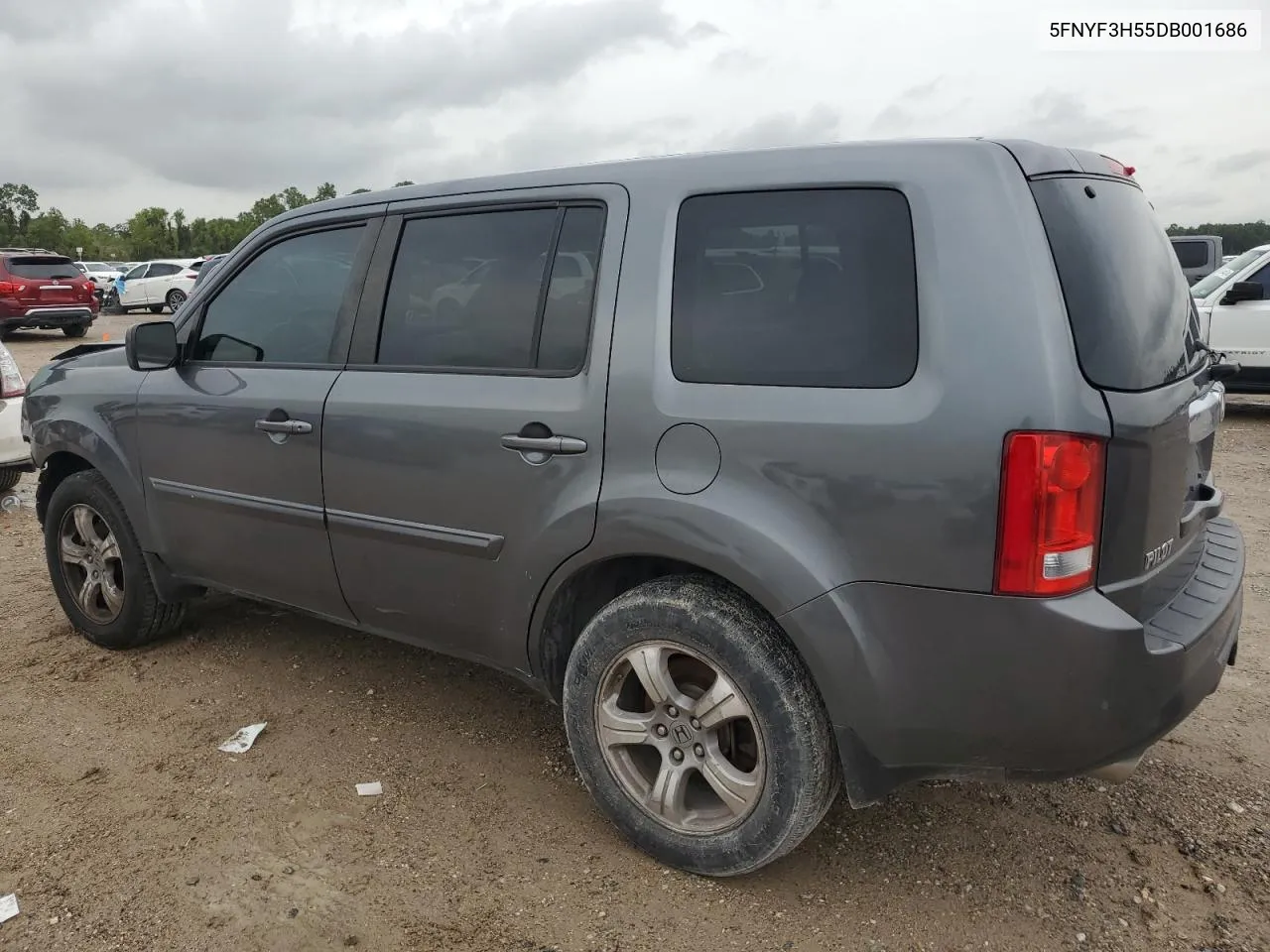 2013 Honda Pilot Exl VIN: 5FNYF3H55DB001686 Lot: 64644594