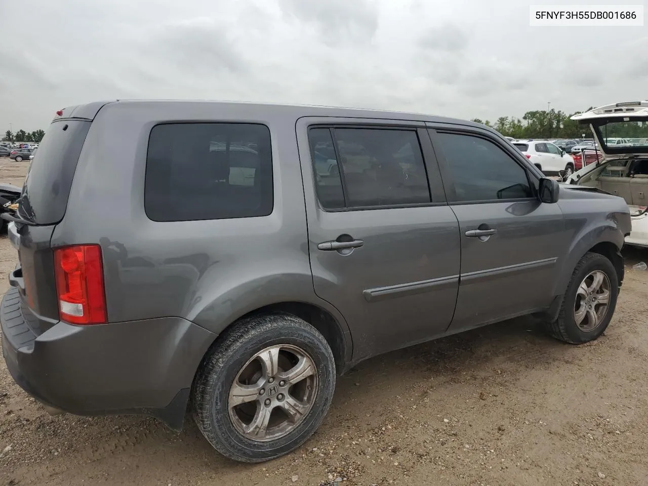 2013 Honda Pilot Exl VIN: 5FNYF3H55DB001686 Lot: 64644594