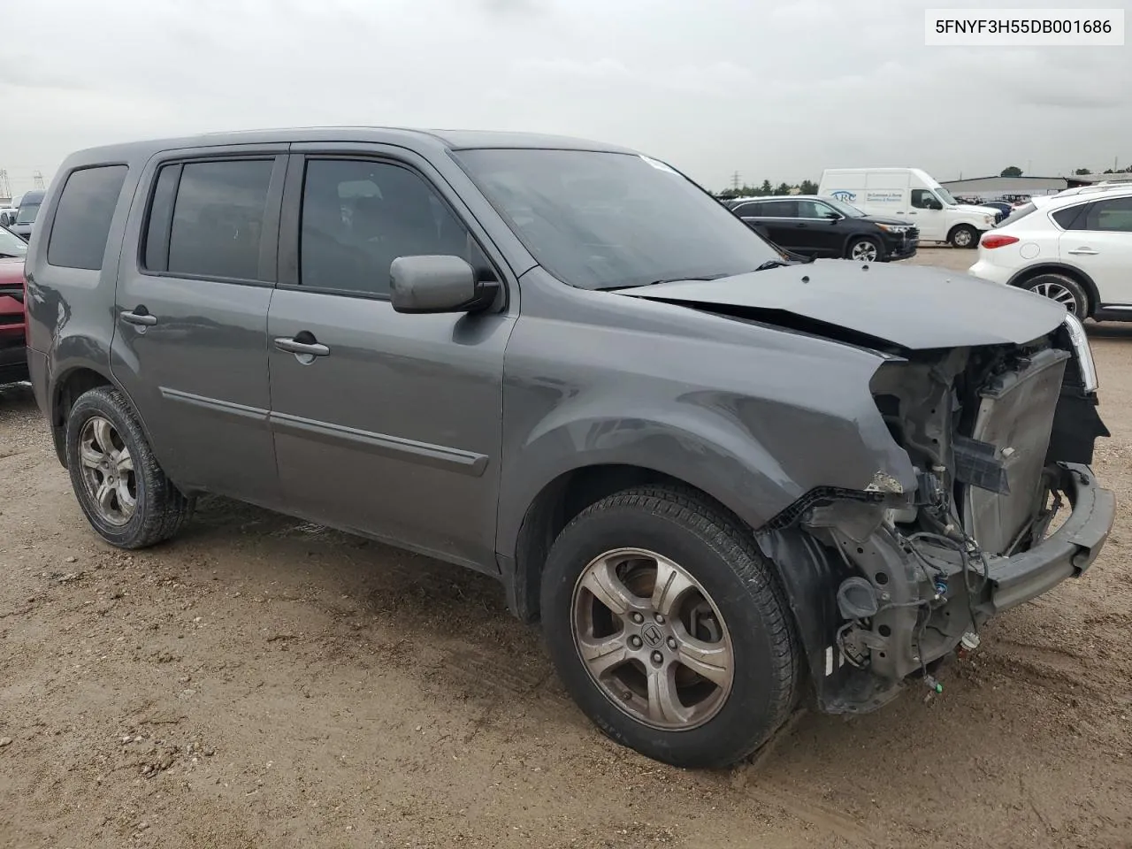 2013 Honda Pilot Exl VIN: 5FNYF3H55DB001686 Lot: 64644594