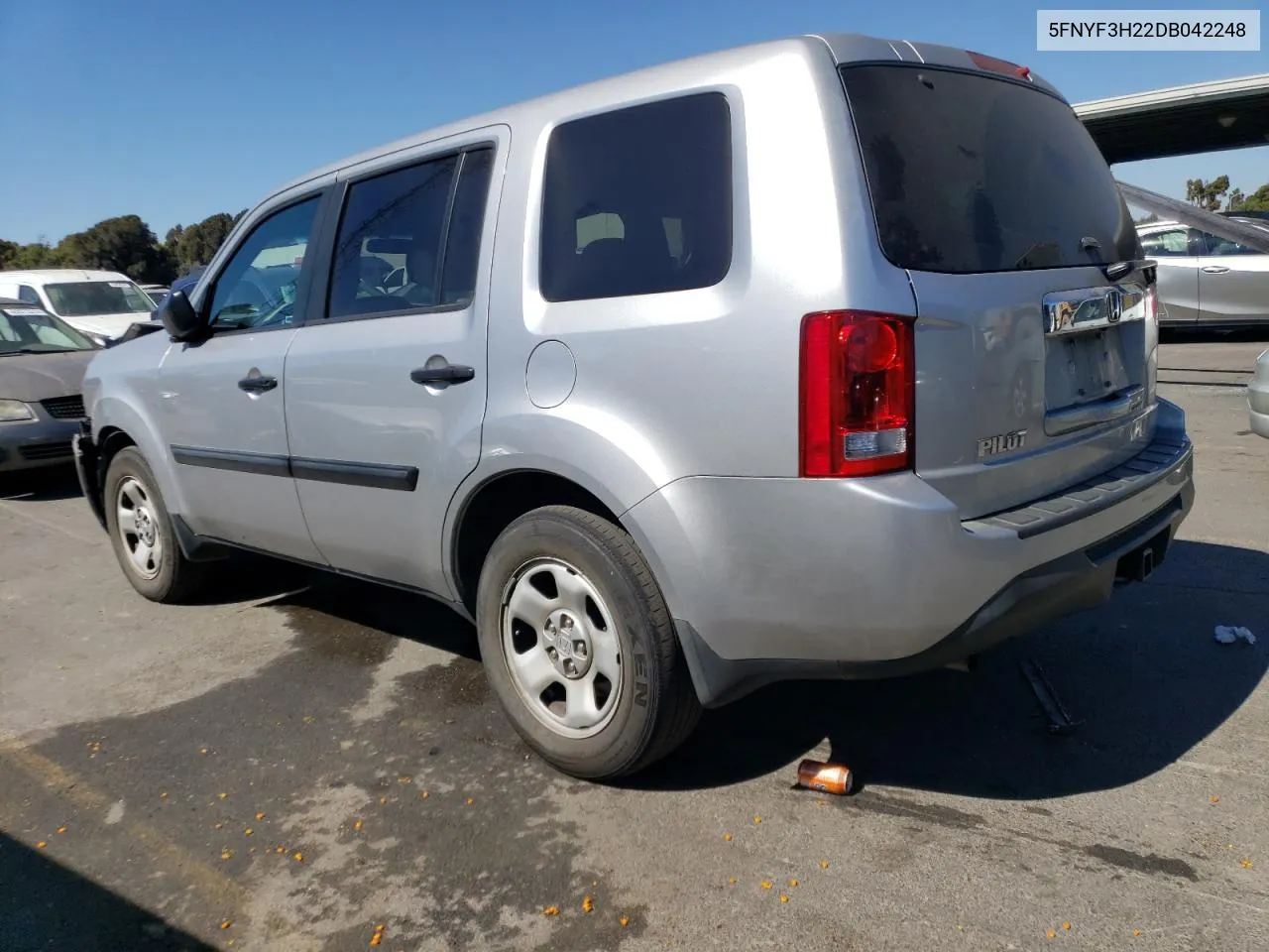 2013 Honda Pilot Lx VIN: 5FNYF3H22DB042248 Lot: 64677674