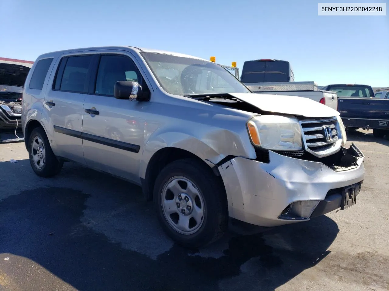 2013 Honda Pilot Lx VIN: 5FNYF3H22DB042248 Lot: 64677674