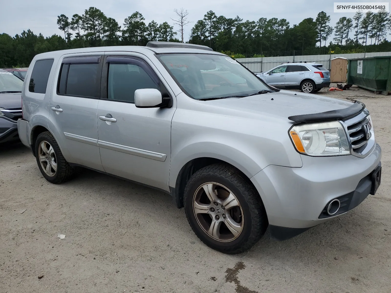 2013 Honda Pilot Exl VIN: 5FNYF4H55DB045483 Lot: 65002254