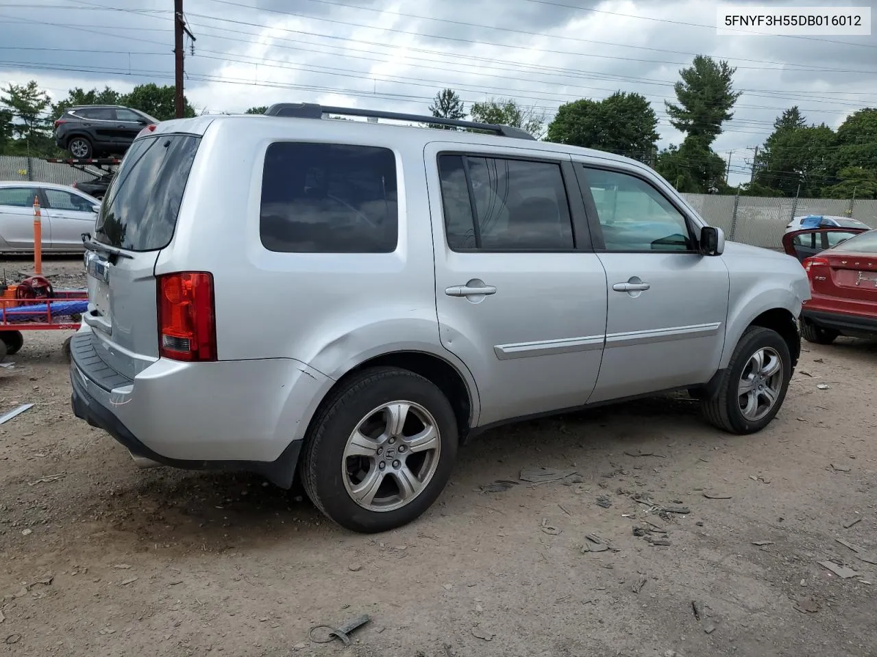 5FNYF3H55DB016012 2013 Honda Pilot Exl