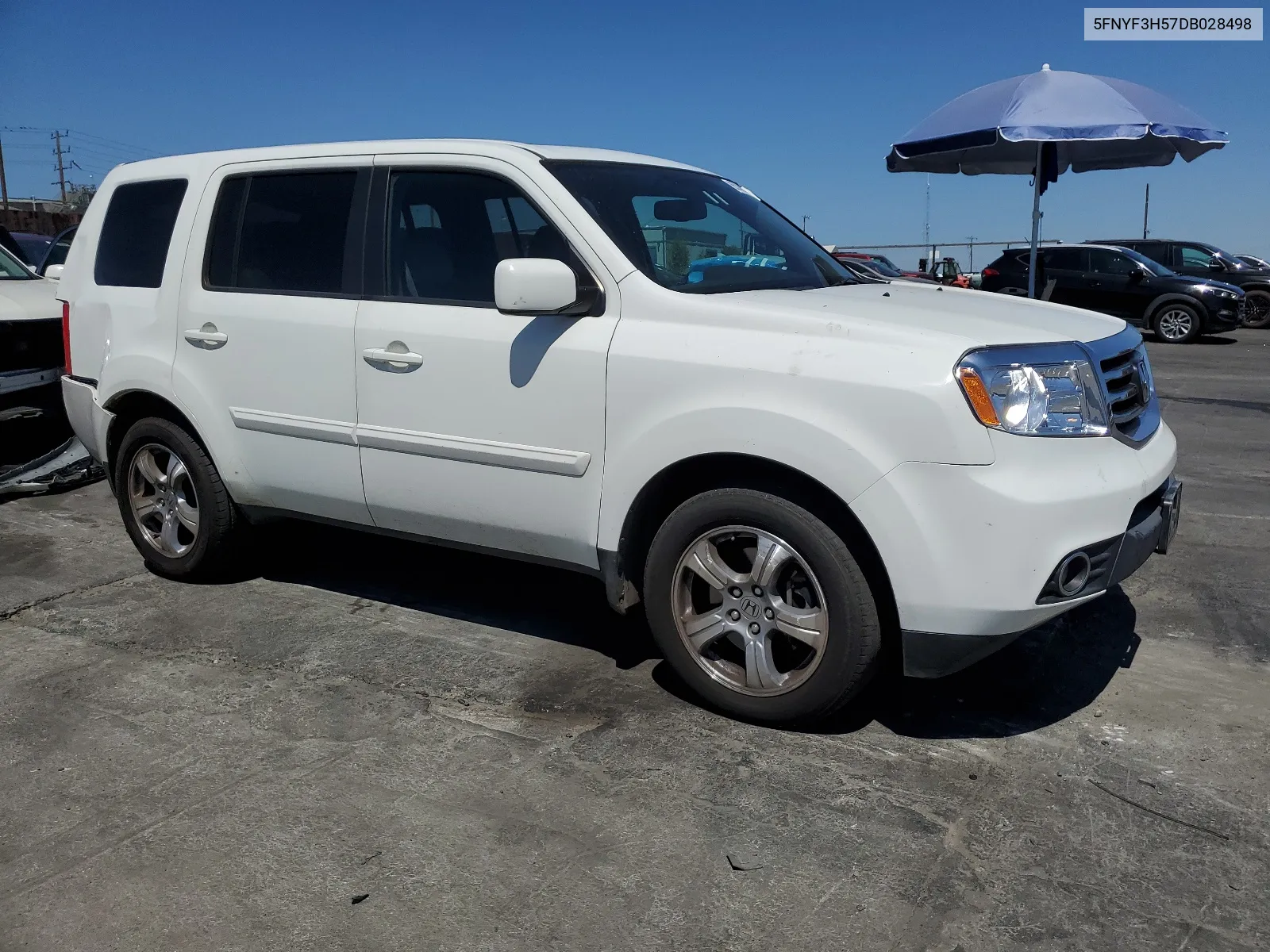 2013 Honda Pilot Exl VIN: 5FNYF3H57DB028498 Lot: 65368254