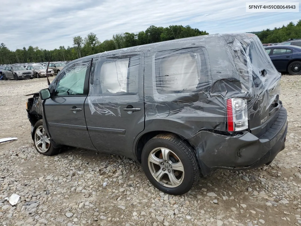 2013 Honda Pilot Exl VIN: 5FNYF4H59DB064943 Lot: 66129064