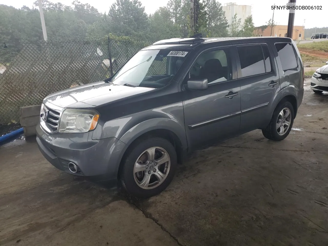 5FNYF3H50DB006102 2013 Honda Pilot Exl