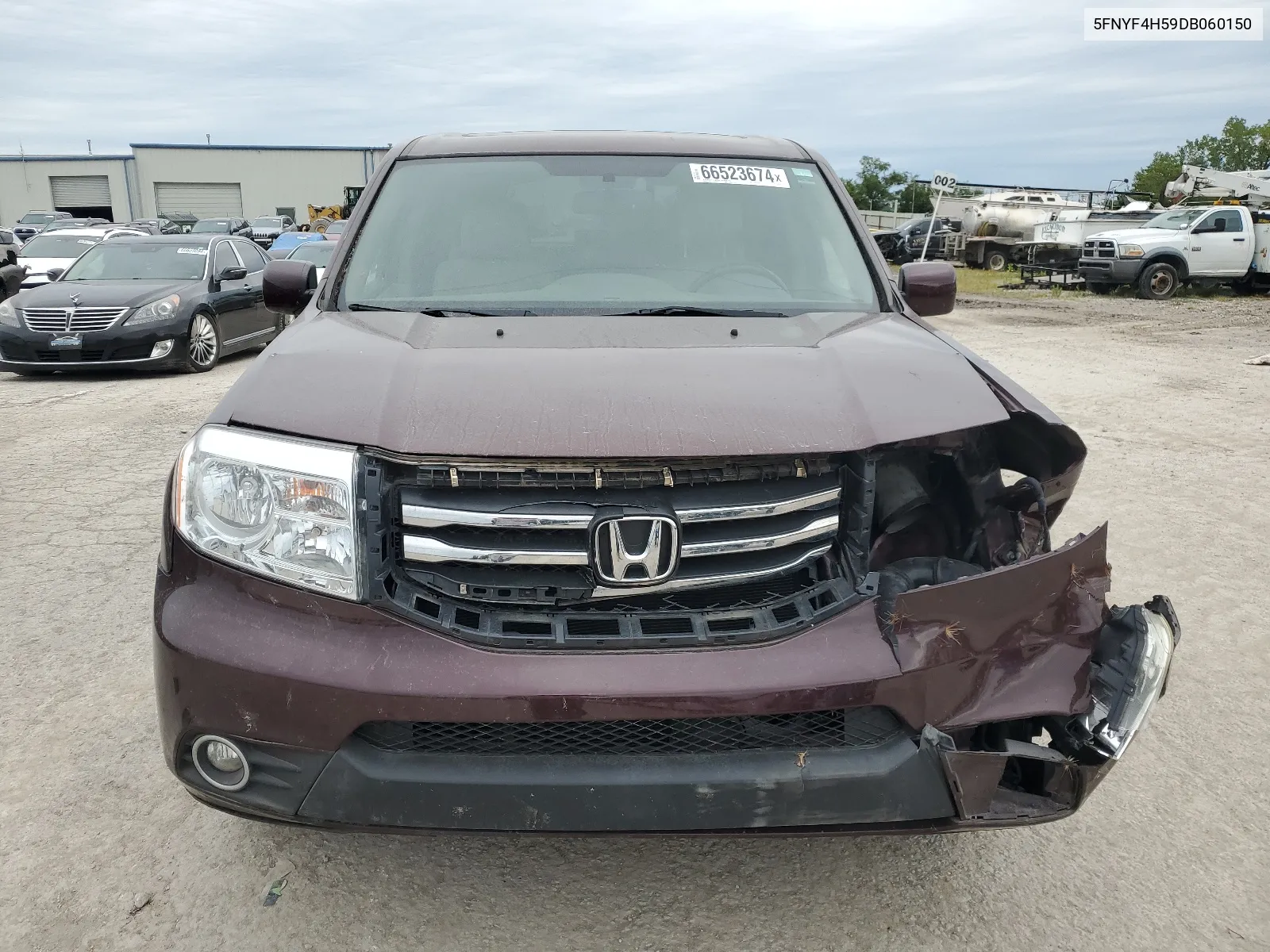 2013 Honda Pilot Exl VIN: 5FNYF4H59DB060150 Lot: 66523674