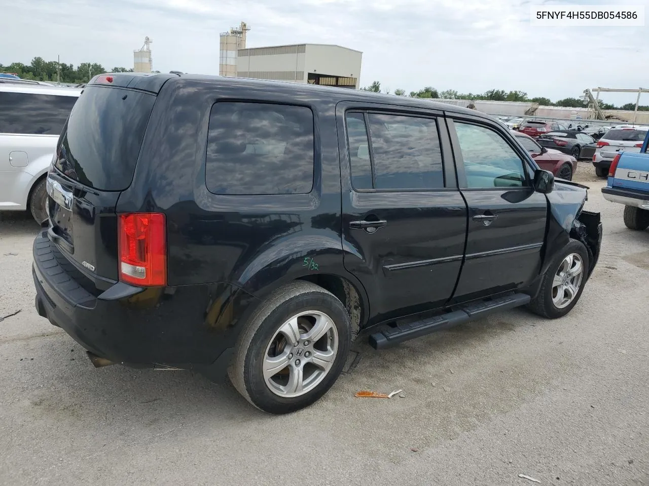 2013 Honda Pilot Exl VIN: 5FNYF4H55DB054586 Lot: 66592784