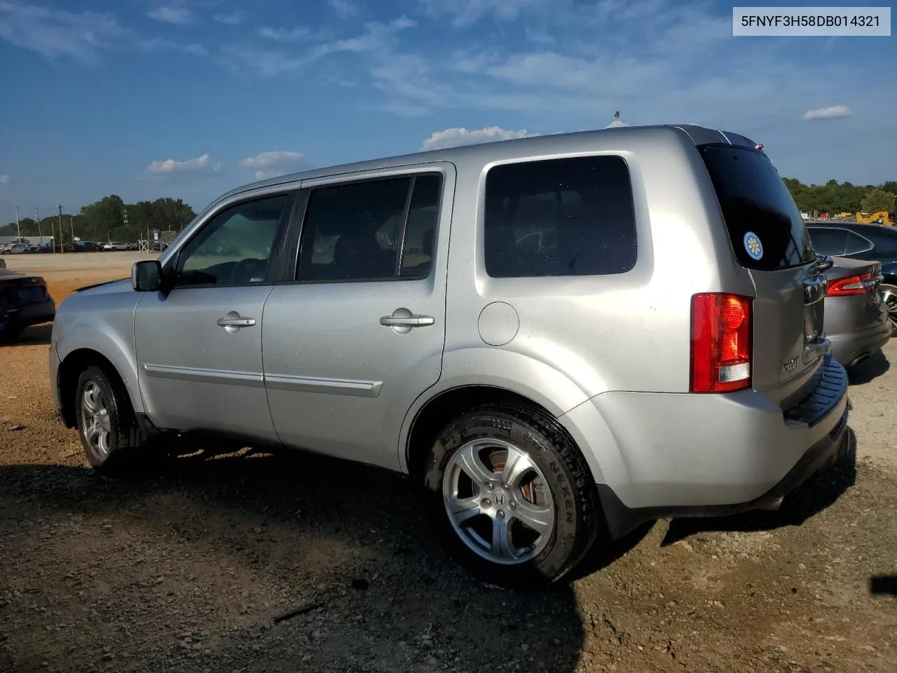 5FNYF3H58DB014321 2013 Honda Pilot Exl