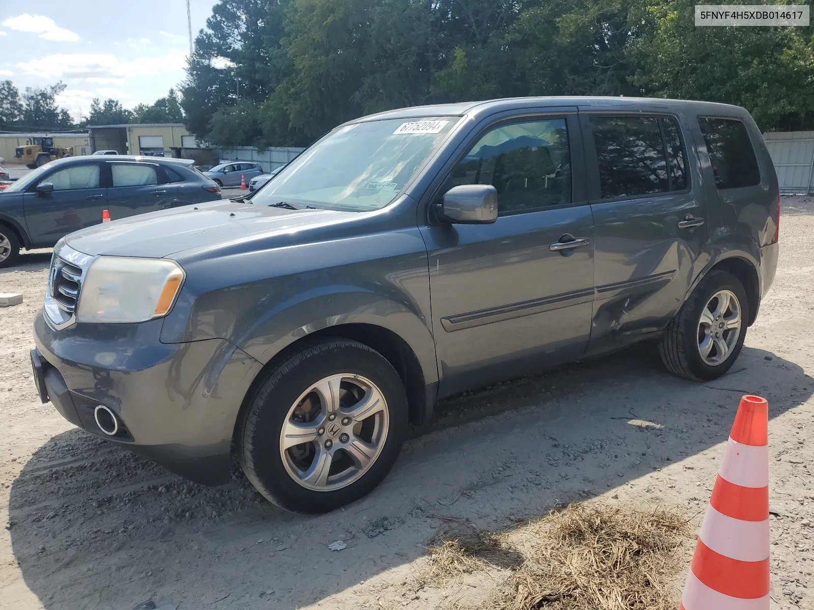 5FNYF4H5XDB014617 2013 Honda Pilot Exl