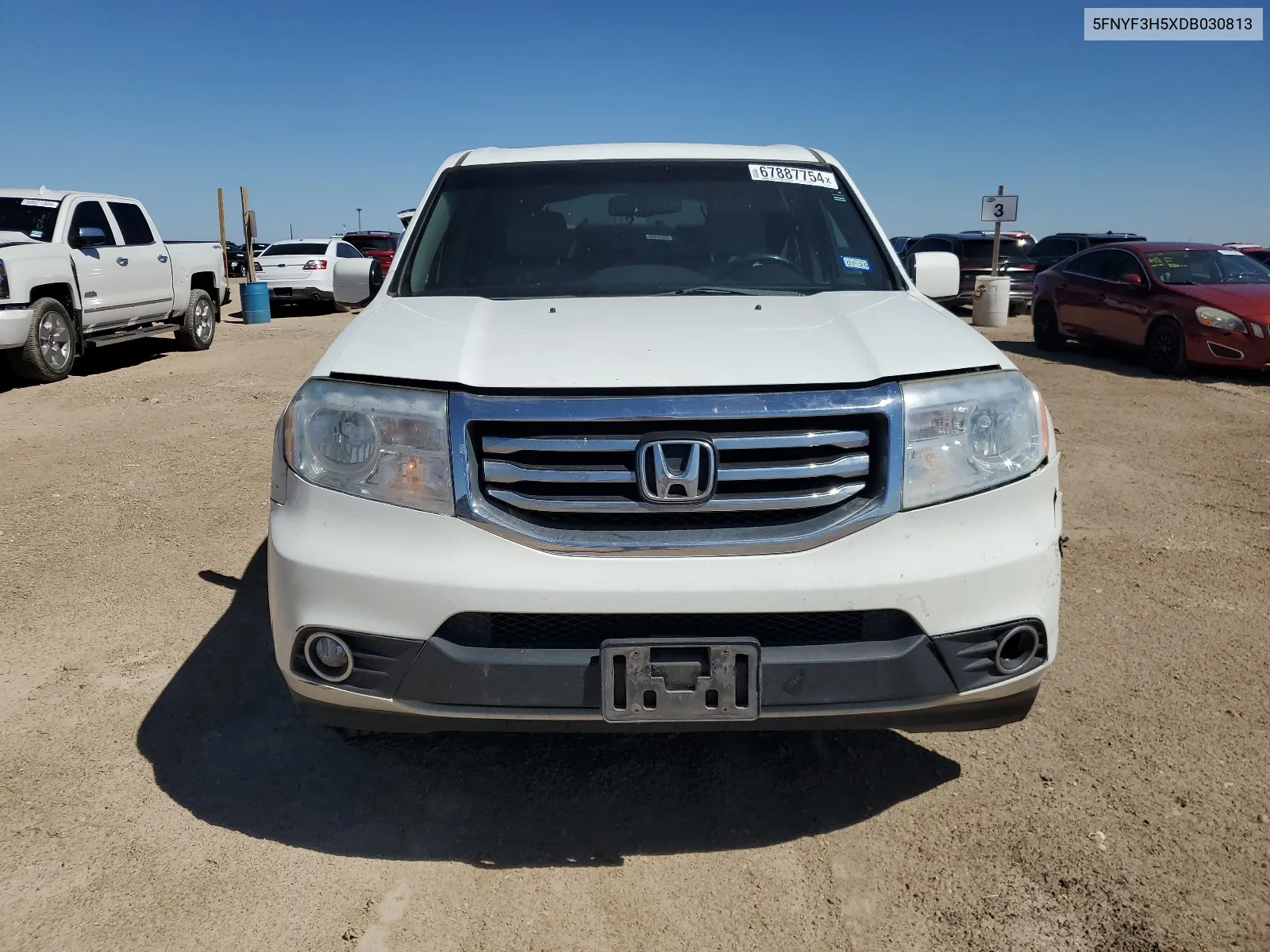 2013 Honda Pilot Exl VIN: 5FNYF3H5XDB030813 Lot: 67887754