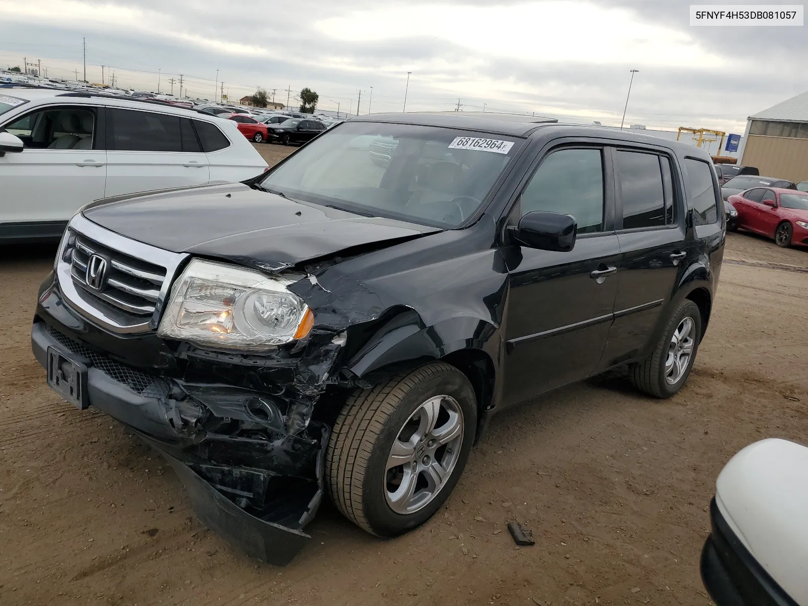 2013 Honda Pilot Exl VIN: 5FNYF4H53DB081057 Lot: 68162964