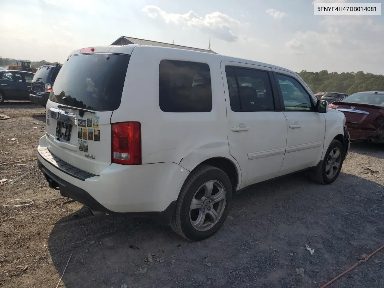 2013 Honda Pilot Ex VIN: 5FNYF4H47DB014081 Lot: 68280664