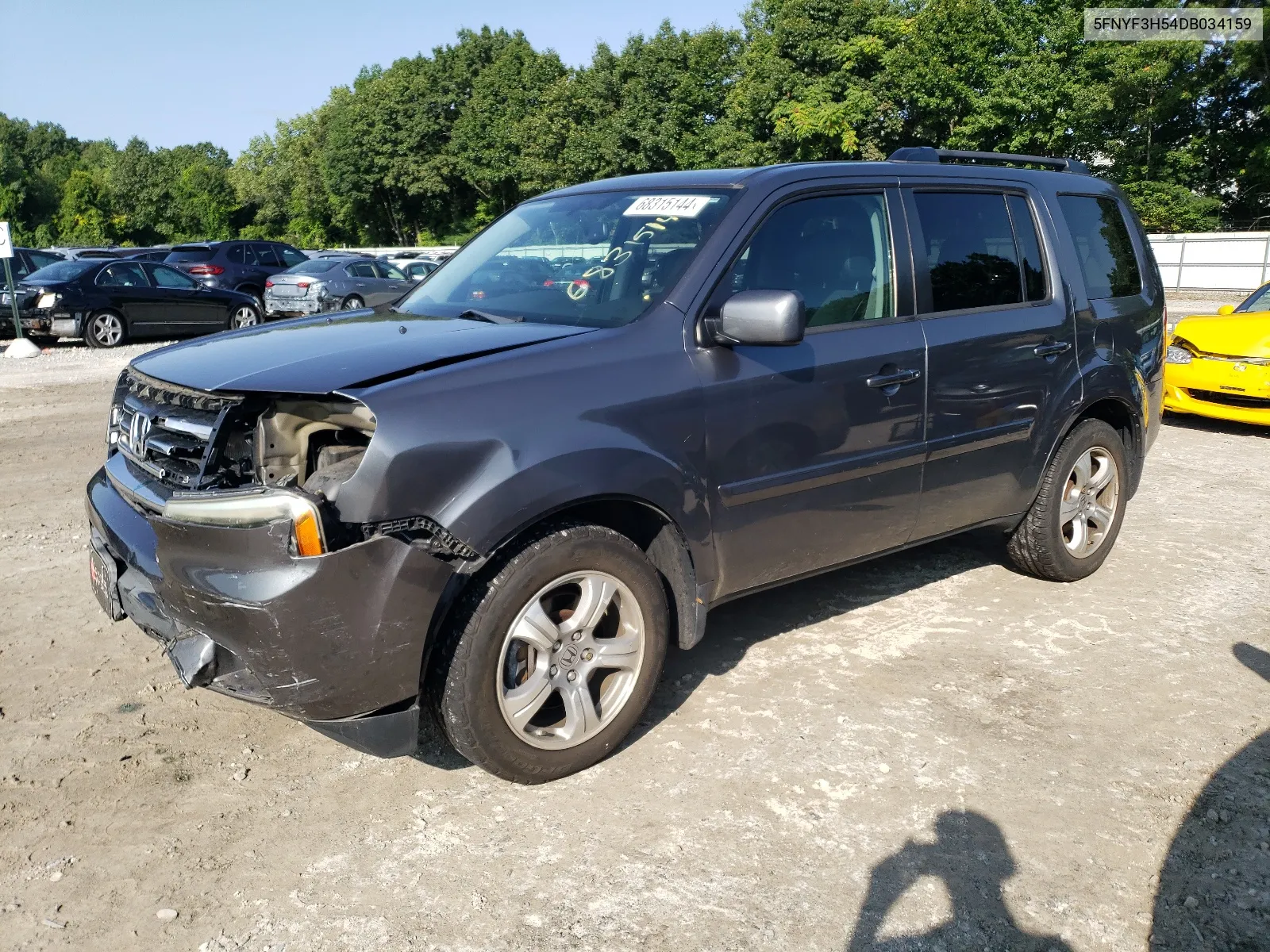 2013 Honda Pilot Exl VIN: 5FNYF3H54DB034159 Lot: 68315144