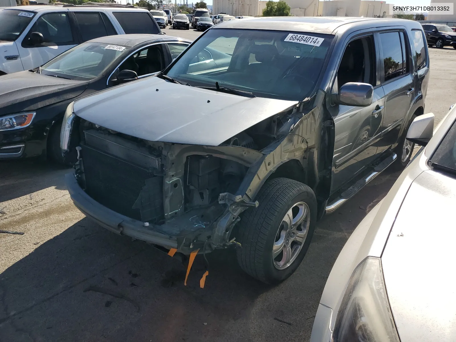 5FNYF3H71DB013352 2013 Honda Pilot Exln