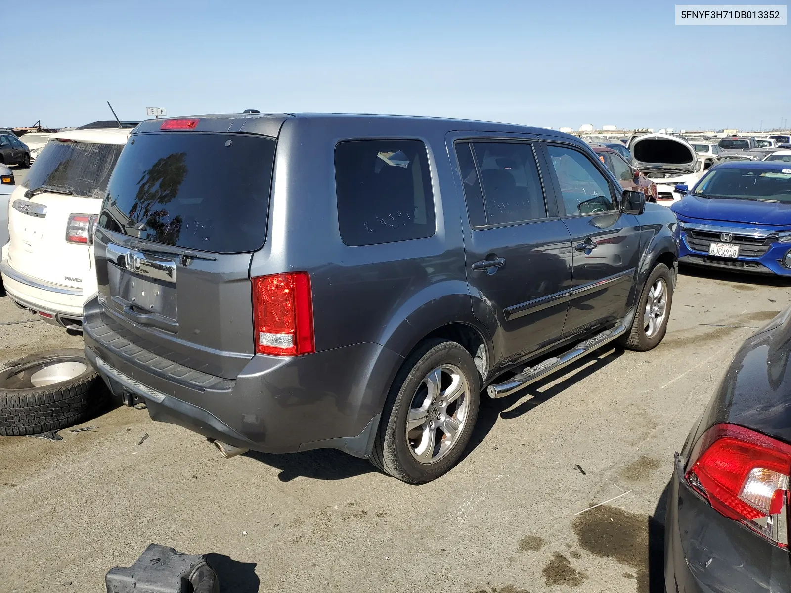 5FNYF3H71DB013352 2013 Honda Pilot Exln