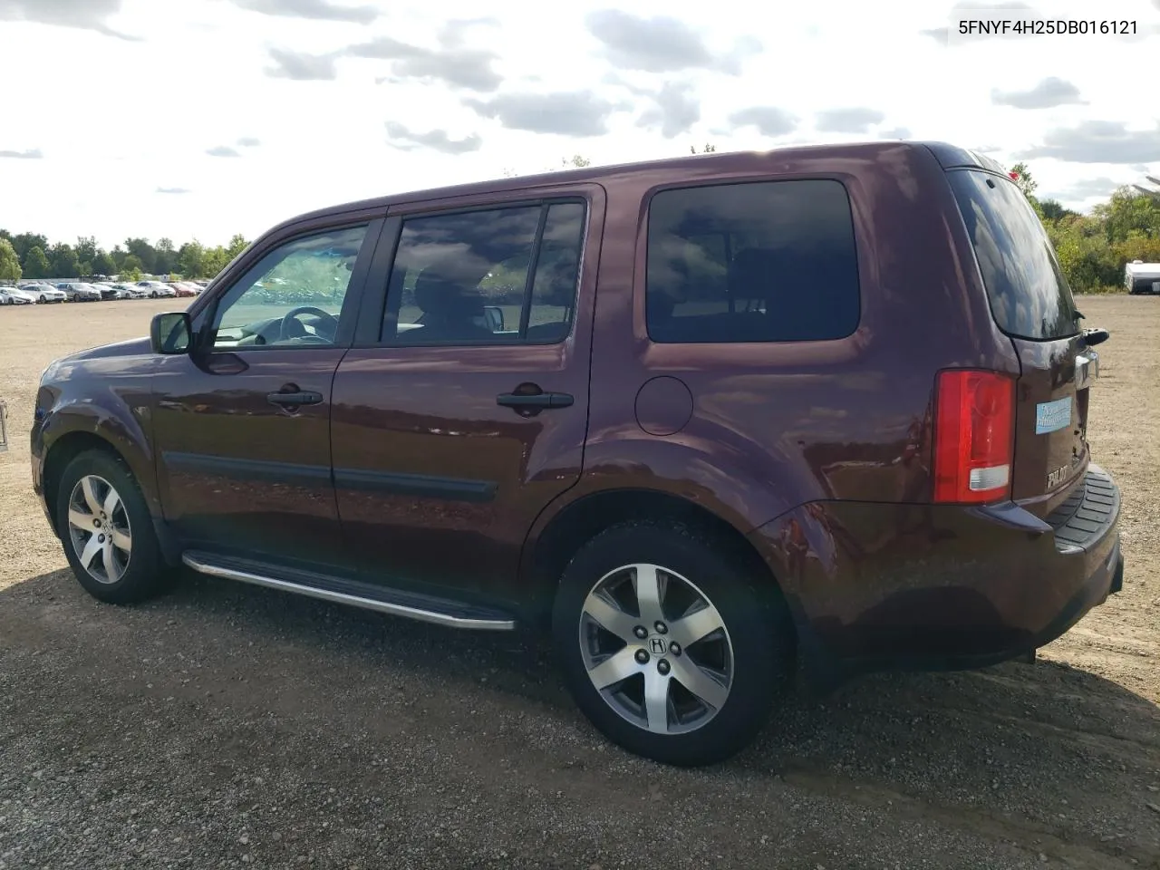 2013 Honda Pilot Lx VIN: 5FNYF4H25DB016121 Lot: 68529664