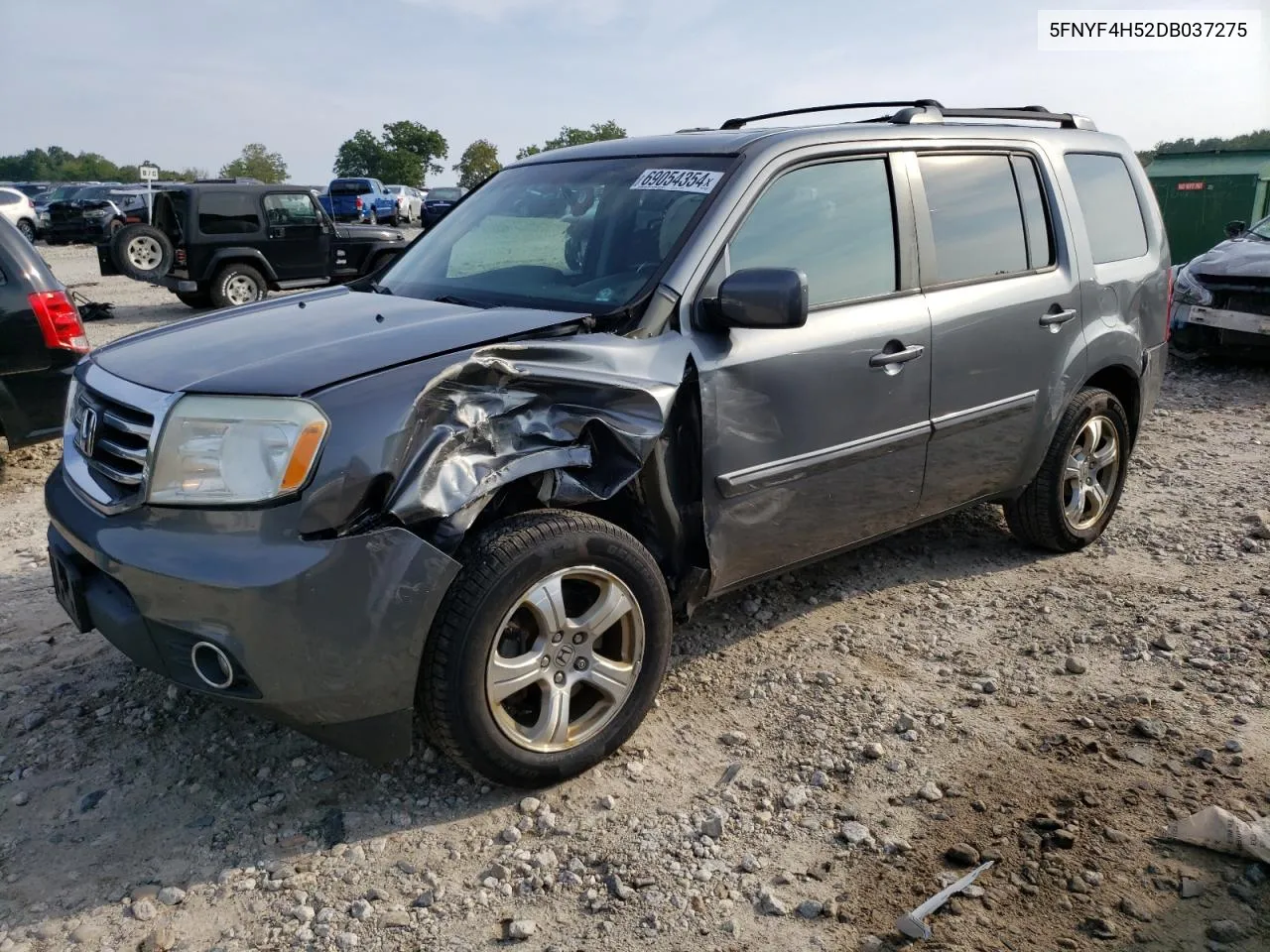 2013 Honda Pilot Exl VIN: 5FNYF4H52DB037275 Lot: 69054354