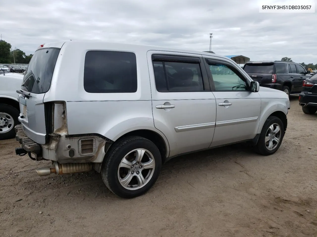 5FNYF3H51DB035057 2013 Honda Pilot Exl