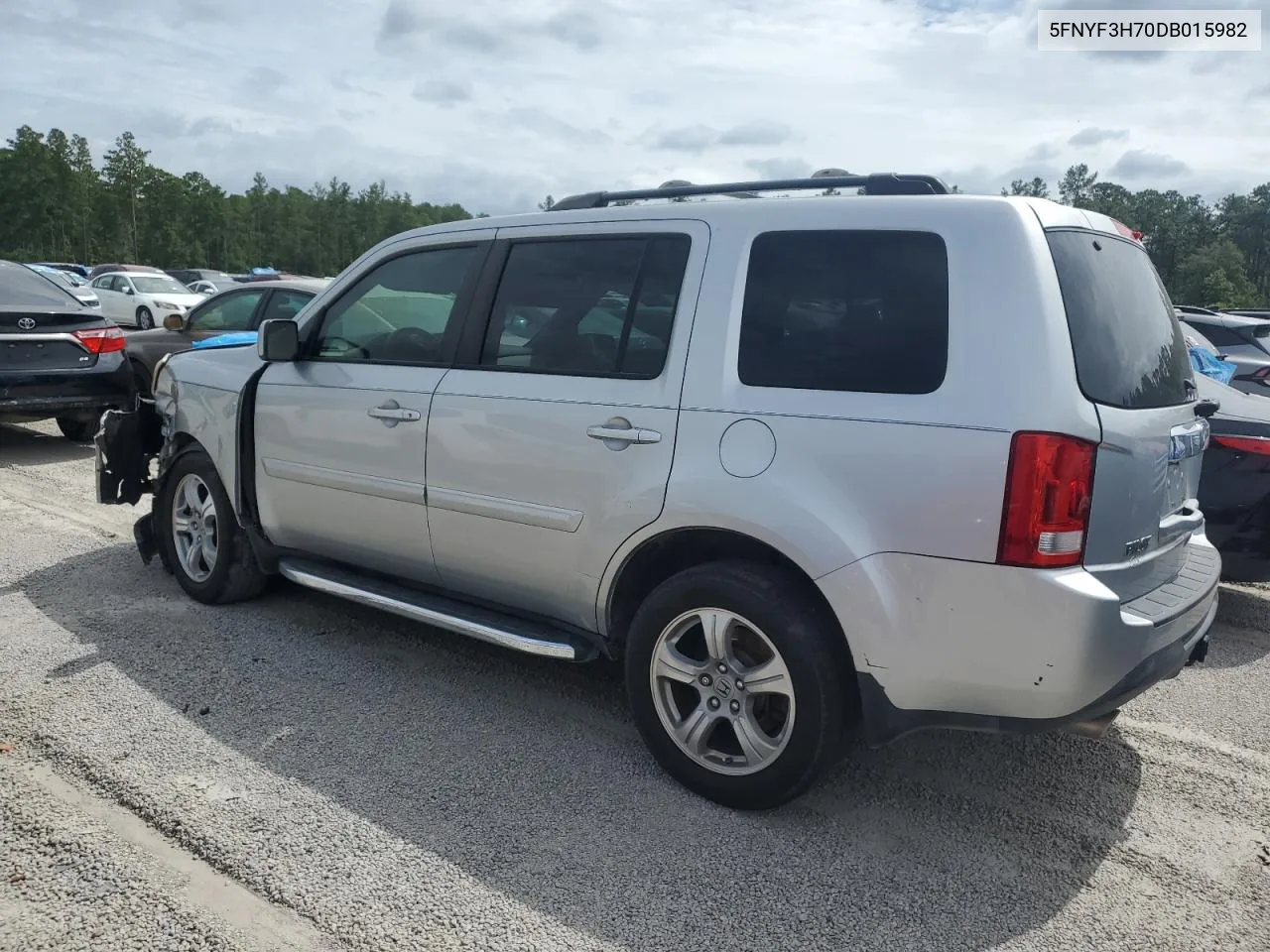 2013 Honda Pilot Exln VIN: 5FNYF3H70DB015982 Lot: 69584084