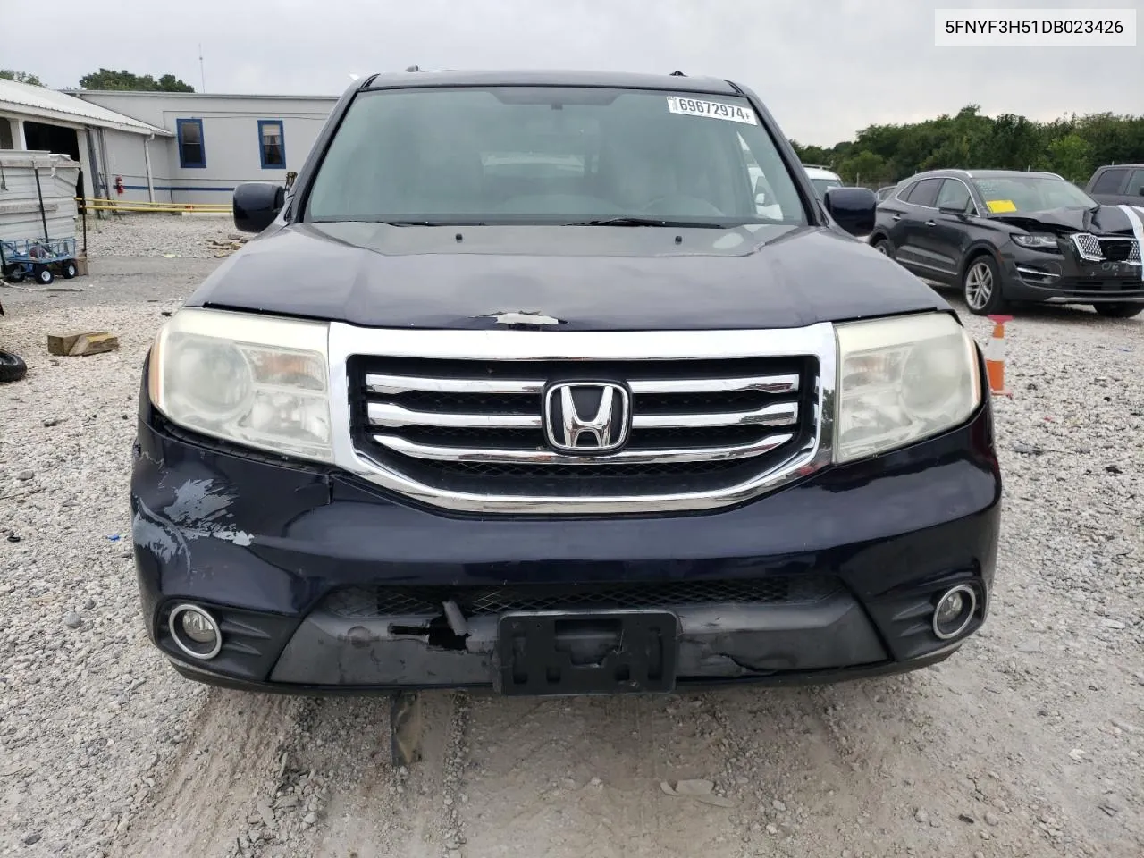 2013 Honda Pilot Exl VIN: 5FNYF3H51DB023426 Lot: 69672974