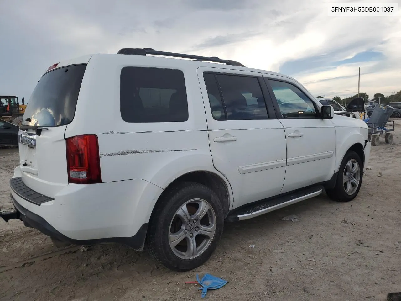 2013 Honda Pilot Exl VIN: 5FNYF3H55DB001087 Lot: 69757764