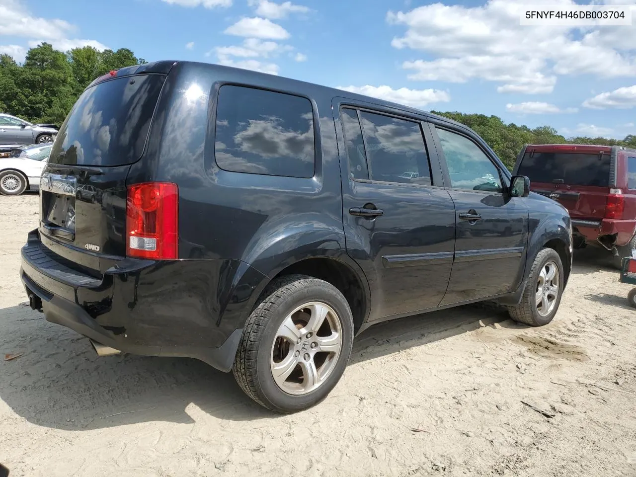 2013 Honda Pilot Ex VIN: 5FNYF4H46DB003704 Lot: 69830644