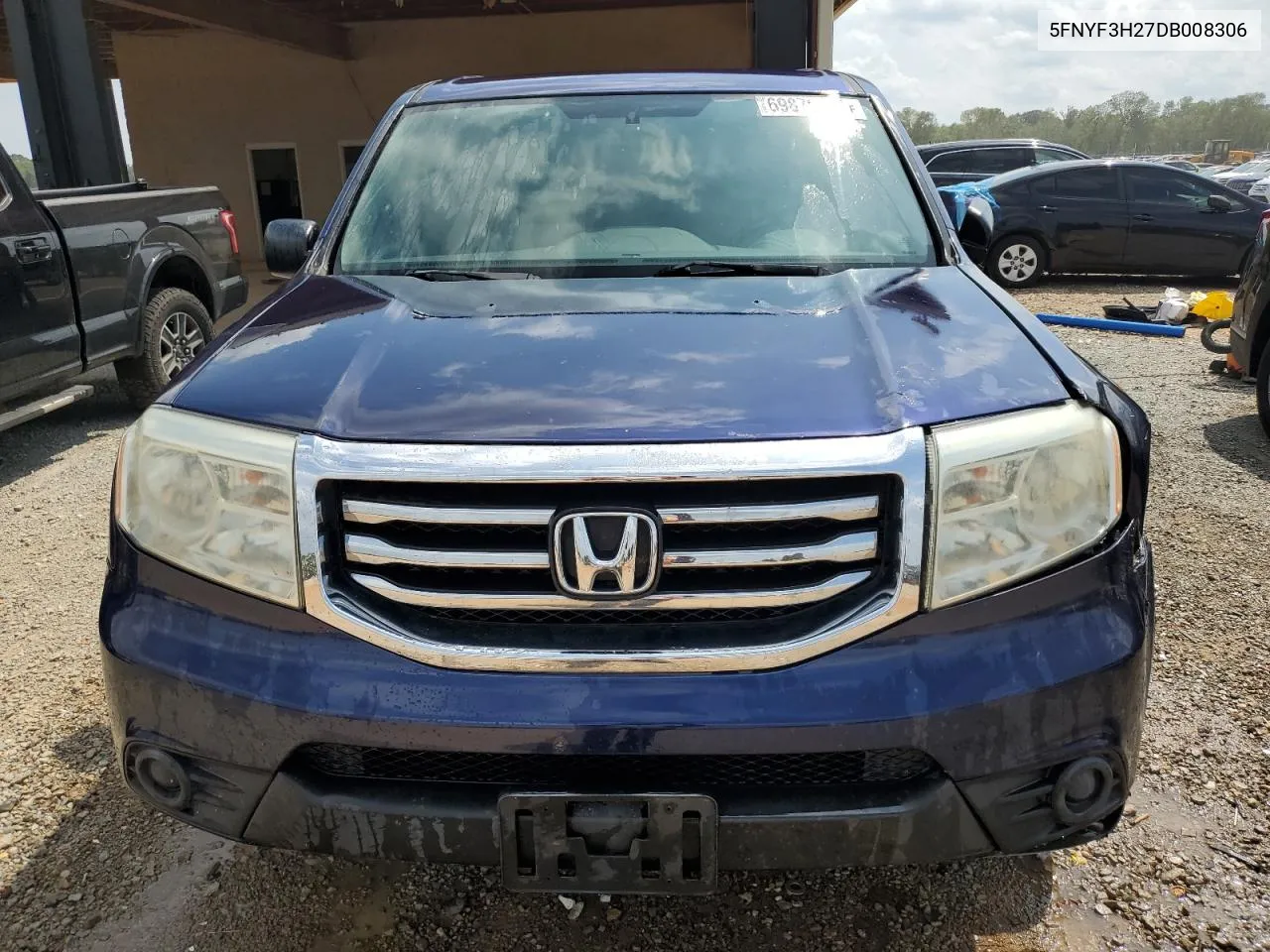 2013 Honda Pilot Lx VIN: 5FNYF3H27DB008306 Lot: 69879794