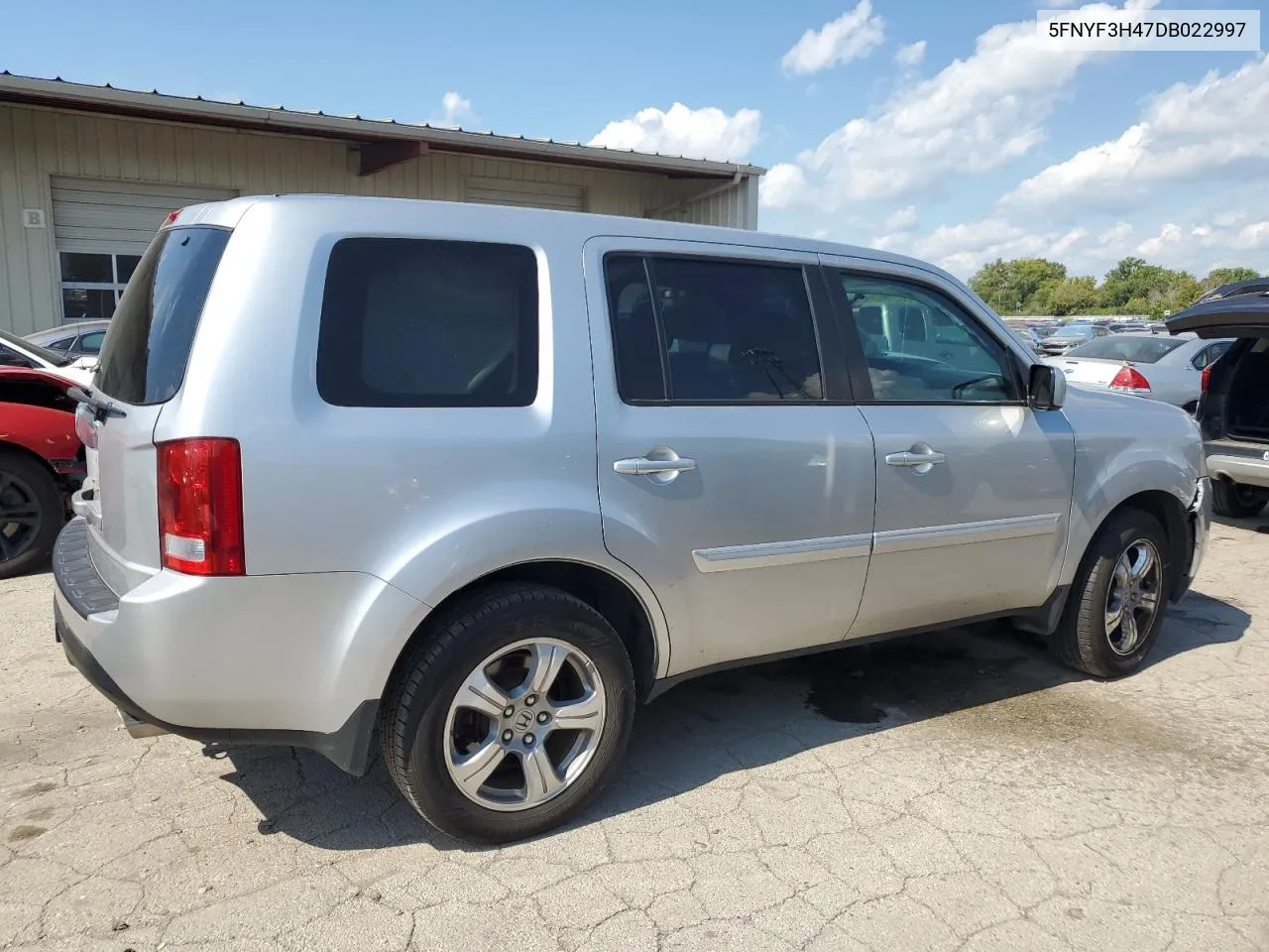 2013 Honda Pilot Ex VIN: 5FNYF3H47DB022997 Lot: 70146904