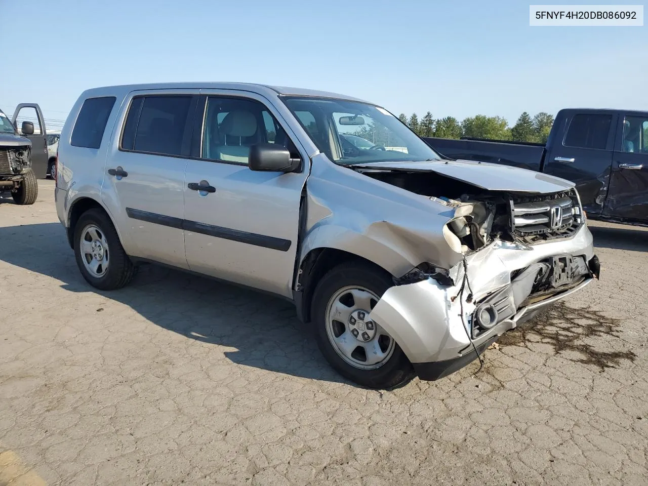 5FNYF4H20DB086092 2013 Honda Pilot Lx