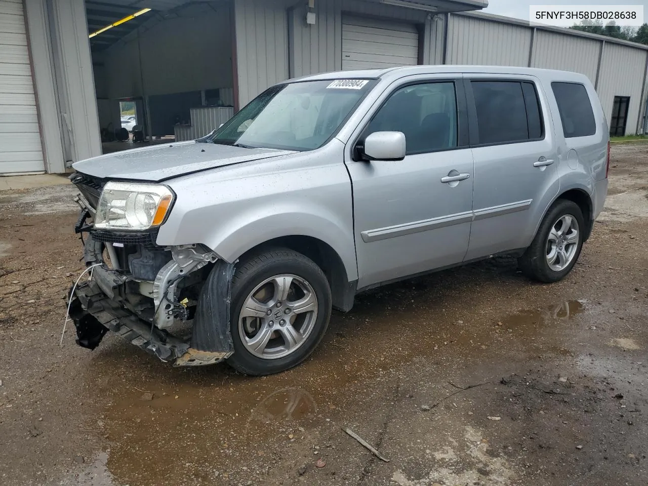 2013 Honda Pilot Exl VIN: 5FNYF3H58DB028638 Lot: 70300984