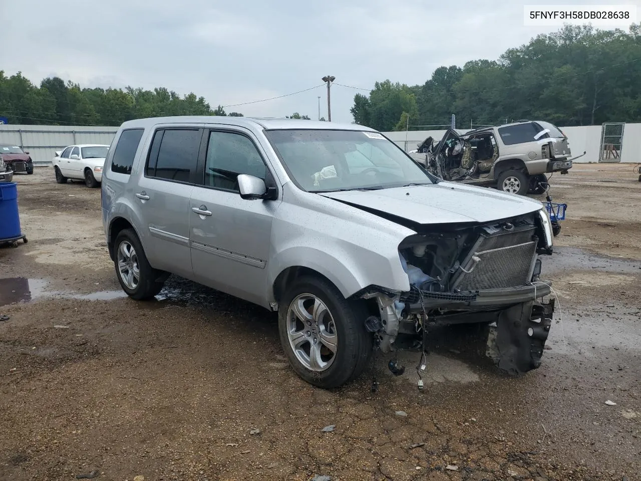 2013 Honda Pilot Exl VIN: 5FNYF3H58DB028638 Lot: 70300984