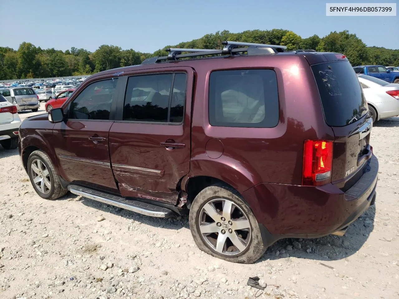 2013 Honda Pilot Touring VIN: 5FNYF4H96DB057399 Lot: 70491434