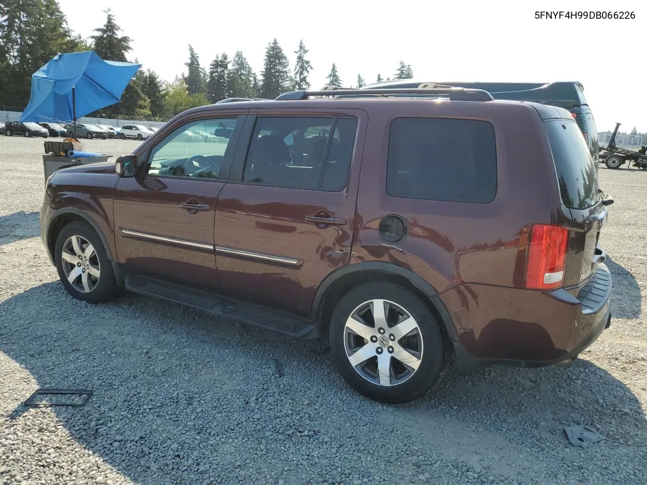 2013 Honda Pilot Touring VIN: 5FNYF4H99DB066226 Lot: 70508434