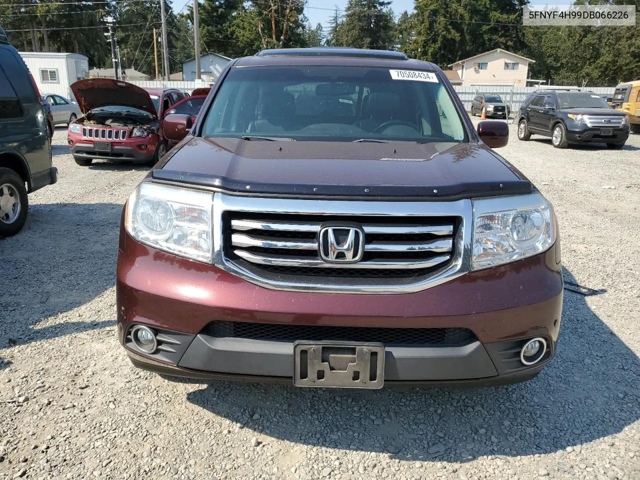 2013 Honda Pilot Touring VIN: 5FNYF4H99DB066226 Lot: 70508434